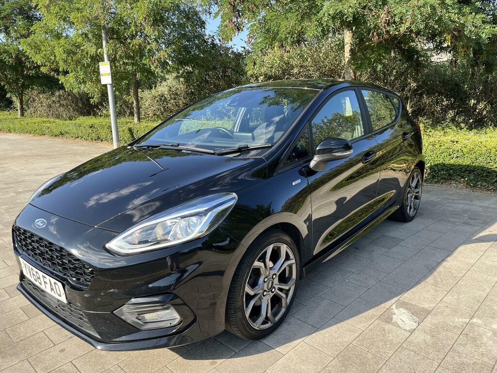 Ford Fiesta 1.0T Ecoboost St-line Euro 6 Ss YV68FAO Black #5