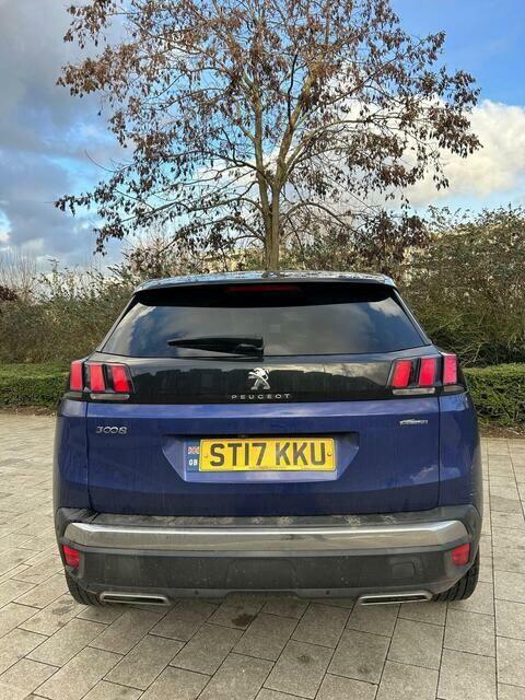 Peugeot 3008 1.2 Puretech Gt Line Euro 6 Ss ST17KKU Blue #4