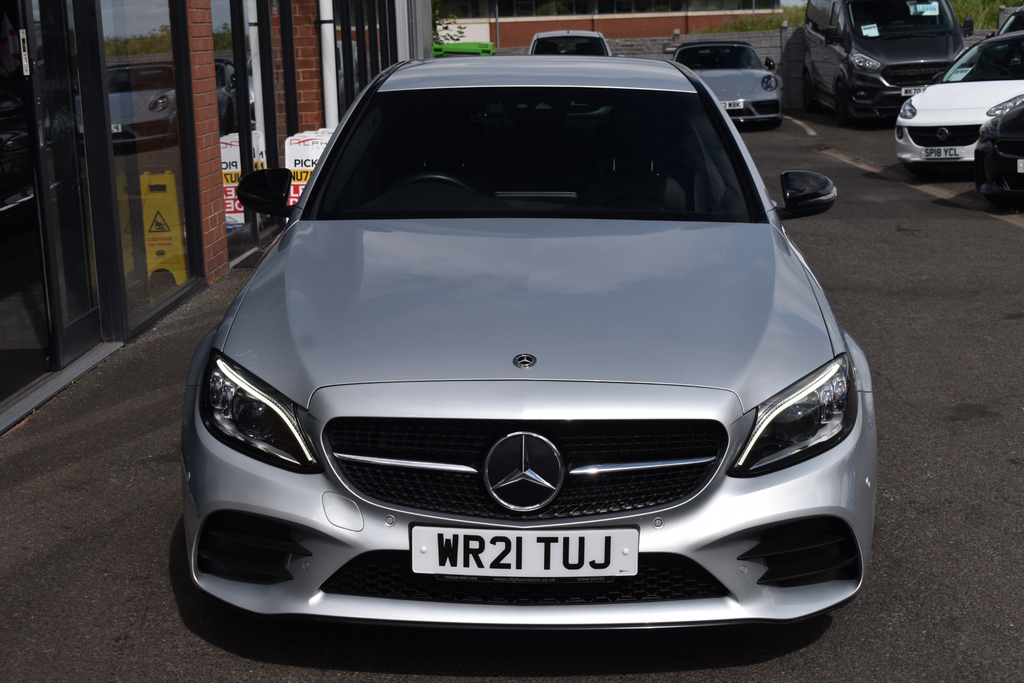 Mercedes-Benz C Class 2.0 C220d Amg Line Night Edition Premium Saloon Silver #3