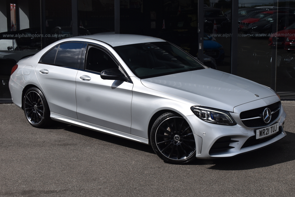Mercedes-Benz C Class 2.0 C220d Amg Line Night Edition Premium Saloon Silver