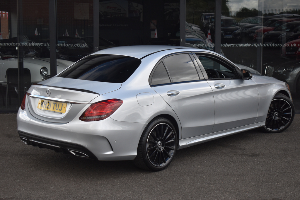 Mercedes-Benz C Class 2.0 C220d Amg Line Night Edition Premium Saloon Silver #5