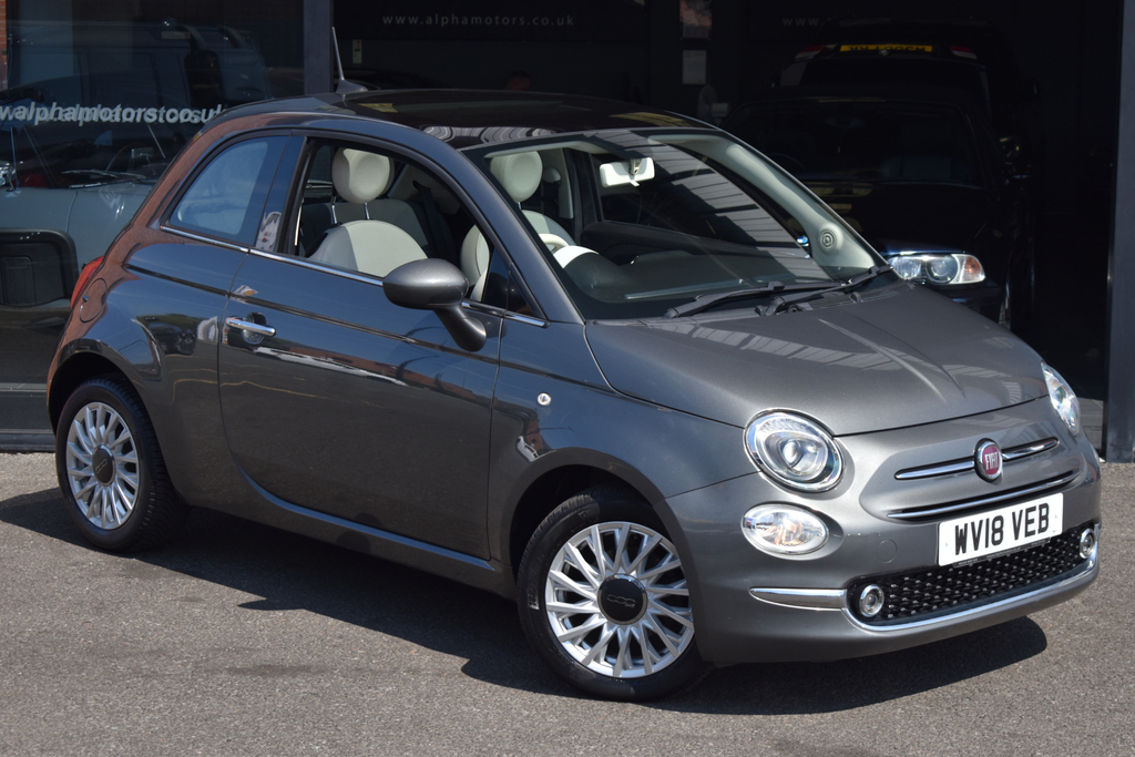 Fiat 500 1.2 Lounge Hatchback Euro 6 Ss Grey