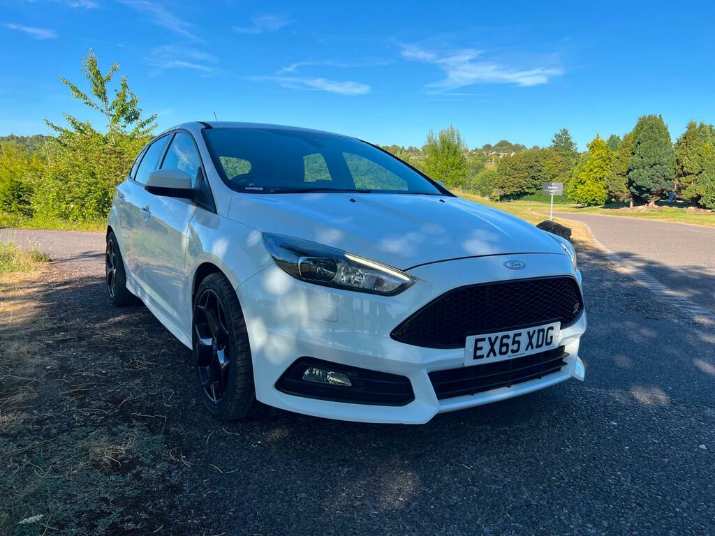 Ford Focus 2.0 Tdci St-3 Euro 6 Ss EX65XDG White #4