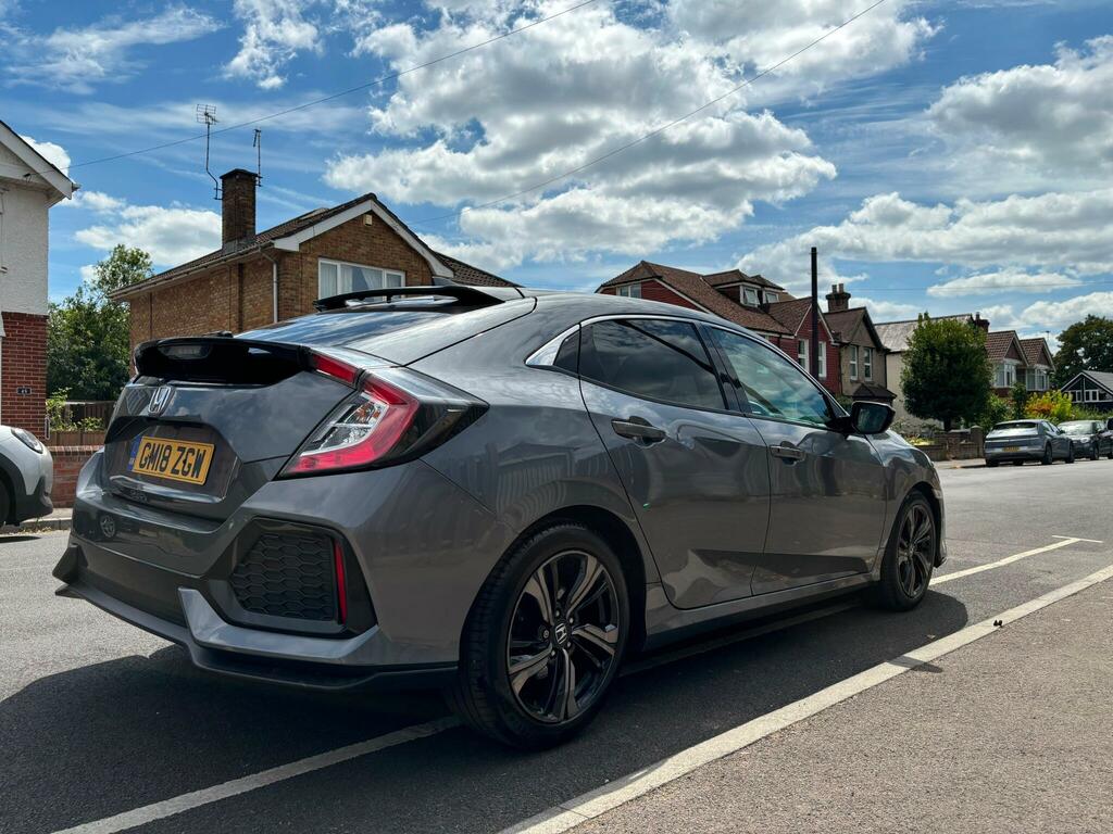 Honda Civic 1.0 Vtec Turbo Sr Cvt Euro 6 Ss GM18ZGW Grey #2