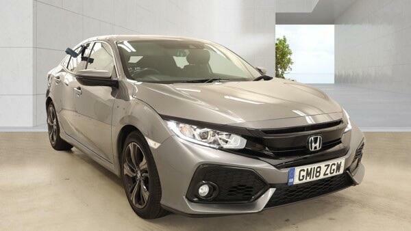 Honda Civic 1.0 Vtec Turbo Sr Cvt Euro 6 Ss GM18ZGW Grey #3