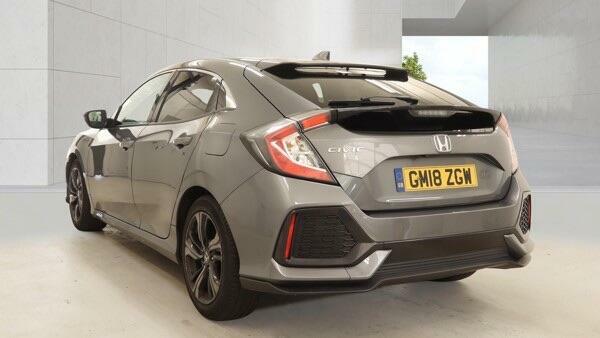 Honda Civic 1.0 Vtec Turbo Sr Cvt Euro 6 Ss GM18ZGW Grey #4