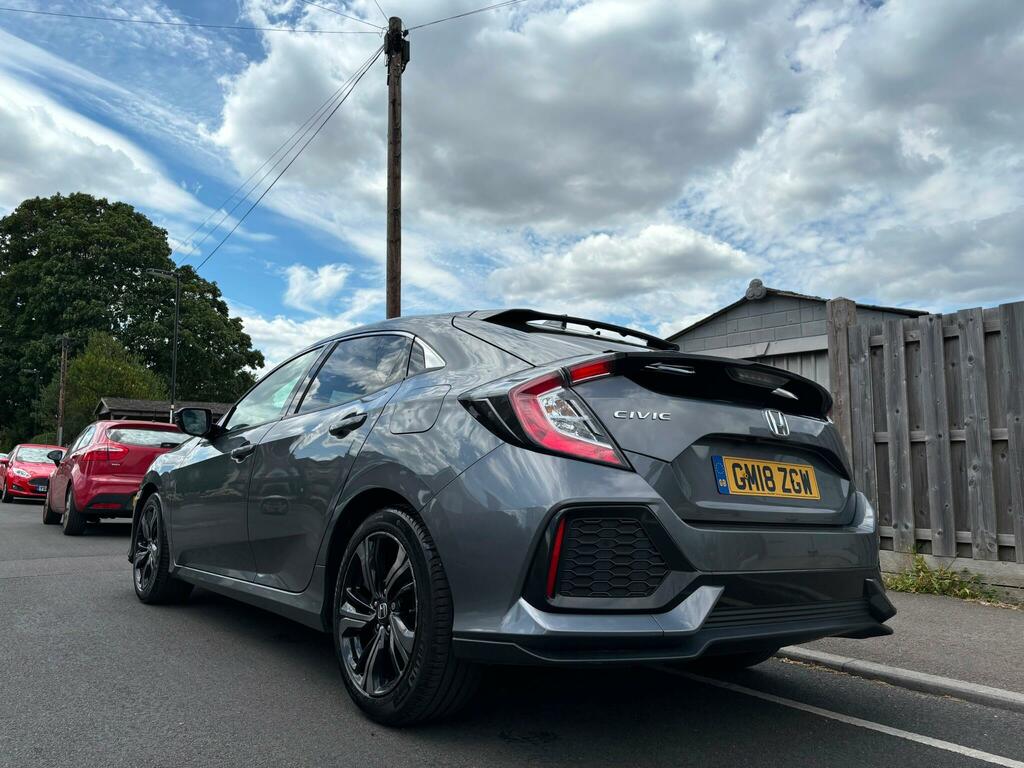 Honda Civic 1.0 Vtec Turbo Sr Cvt Euro 6 Ss GM18ZGW Grey #5