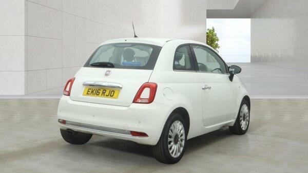 Fiat 500 1.2 Lounge Euro 6 Ss EK16RJO White #3