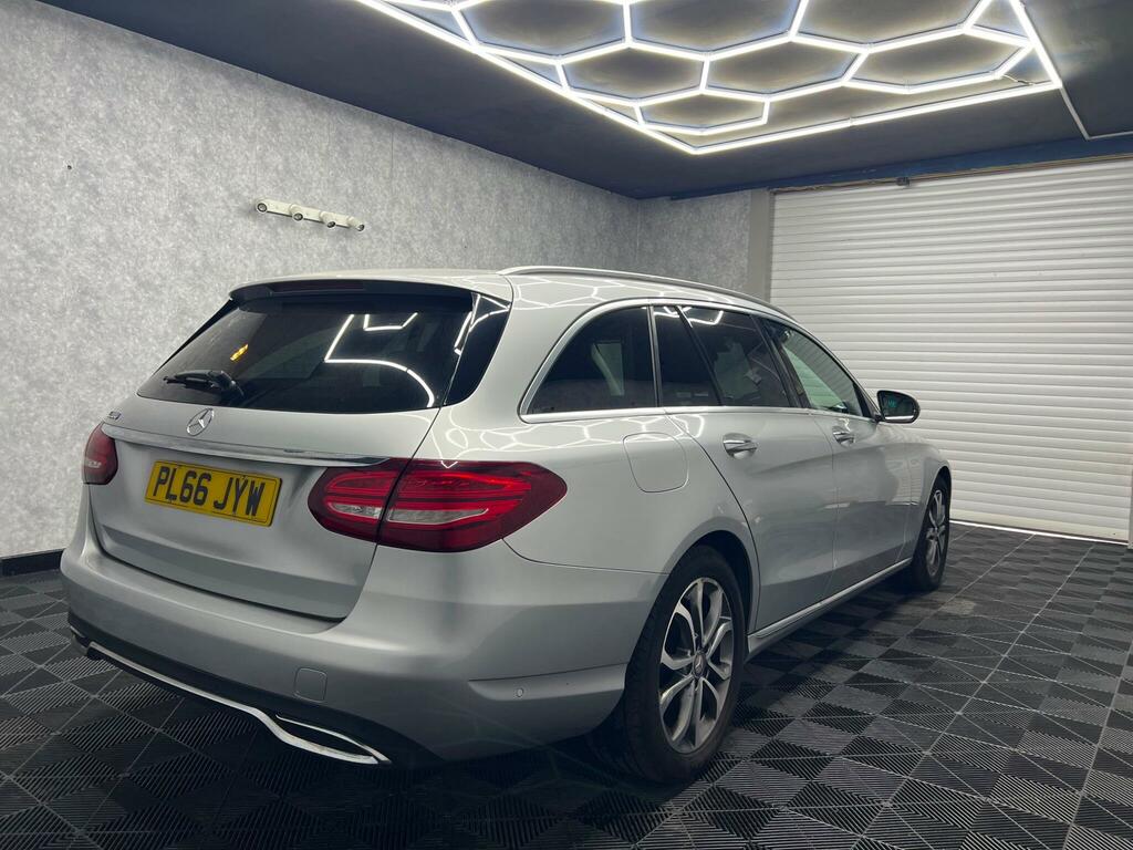 Mercedes-Benz C Class 2.0 C200 Sport Premium G-tronic Euro 6 Ss PL66JYW Silver #2