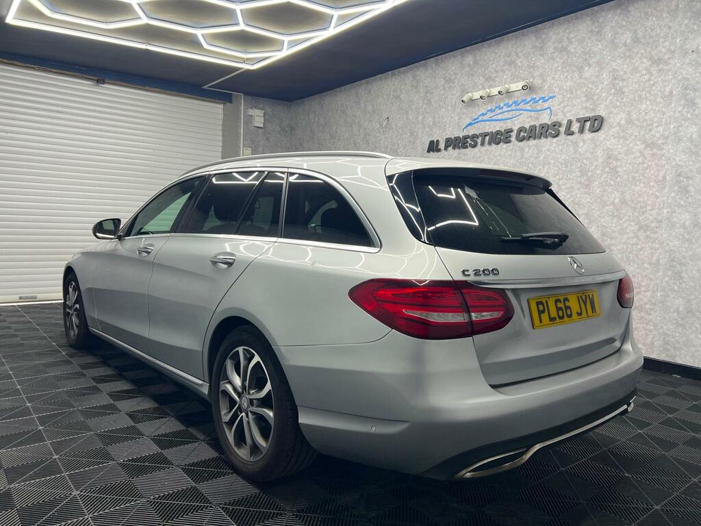 Mercedes-Benz C Class 2.0 C200 Sport Premium G-tronic Euro 6 Ss PL66JYW Silver #4