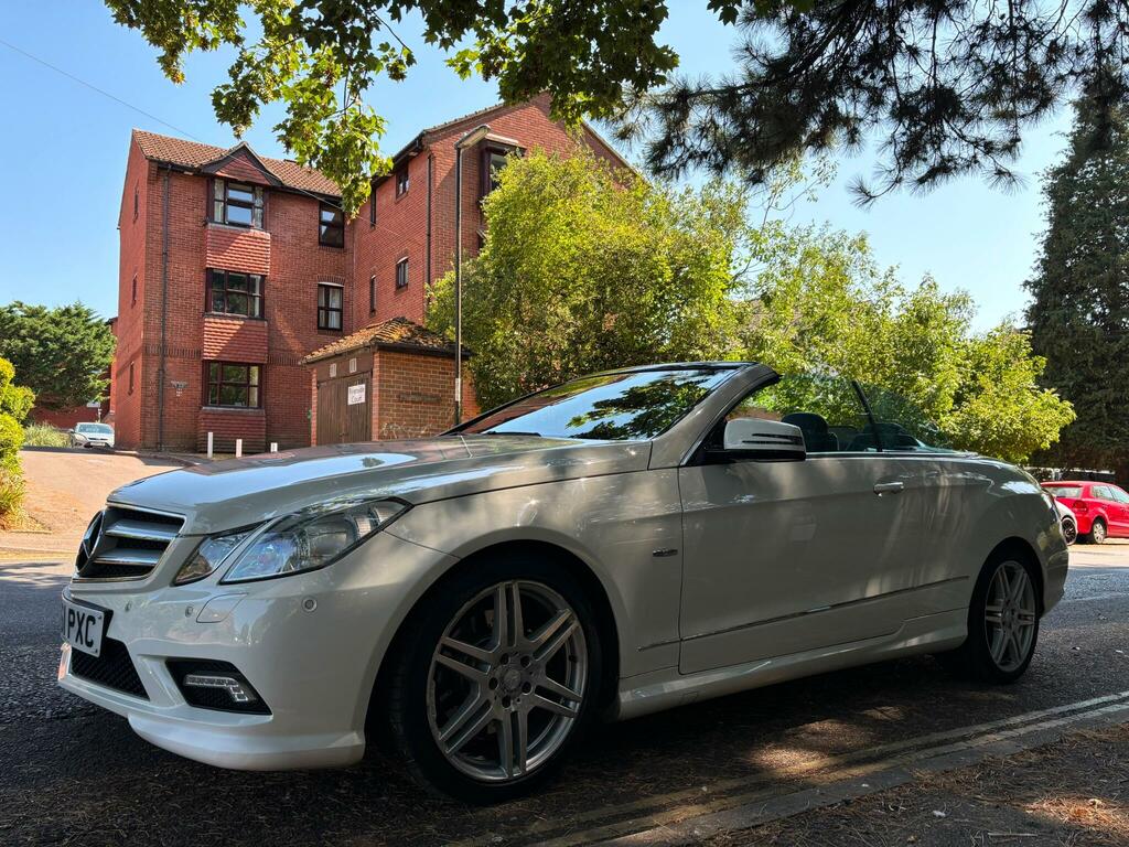 Mercedes-Benz E Class 3.0 E350 Cdi V6 Blueefficiency Sport Cabriolet G-t White #28