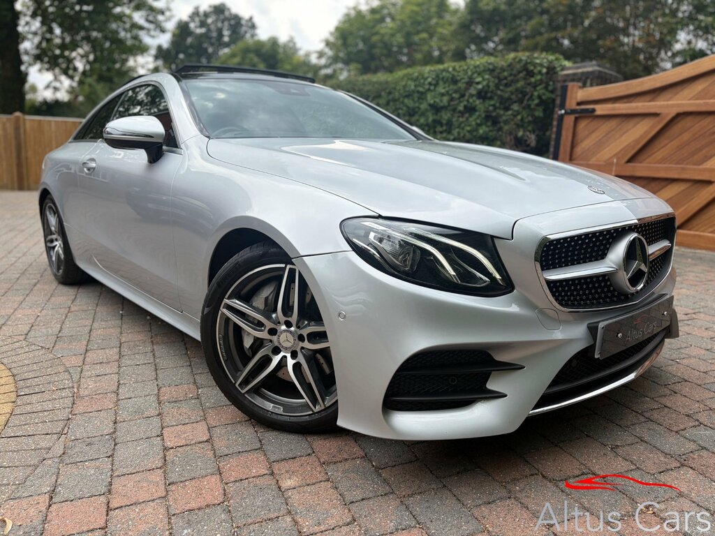 Mercedes-Benz E Class 2.0 E300 Amg Line Premium Coupe G-tro Silver