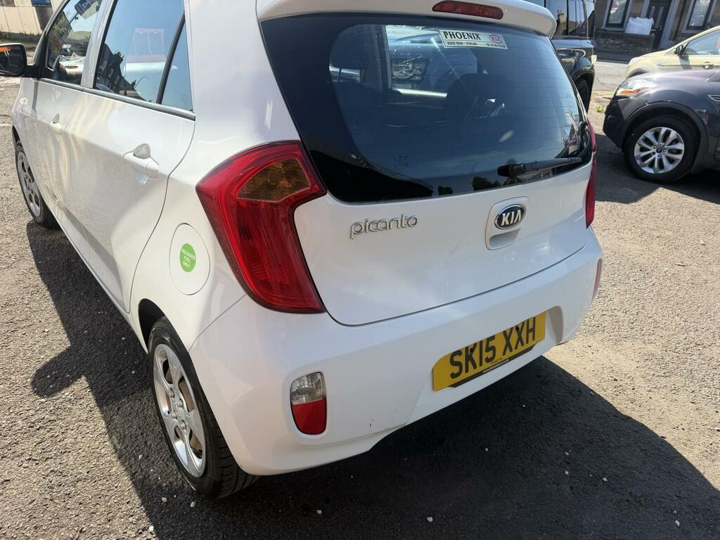 Kia Picanto Hatchback 1.0 Vr7 5-Door Zero Road Tax 21,000 Mile White #7