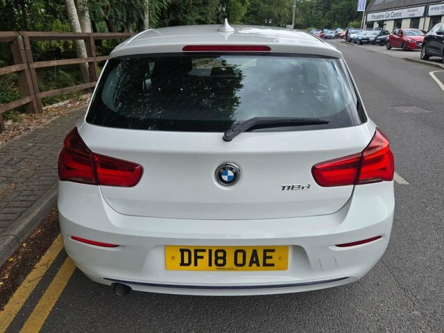 BMW 1 Series 2.0 118D Sport Hatchback Euro 6 DF18OAE White #5