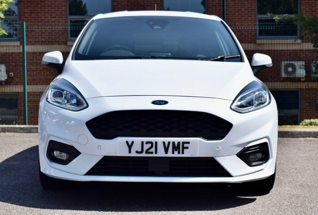 Ford Fiesta Ecoboost Mhev St-line X YJ21VMF White #4