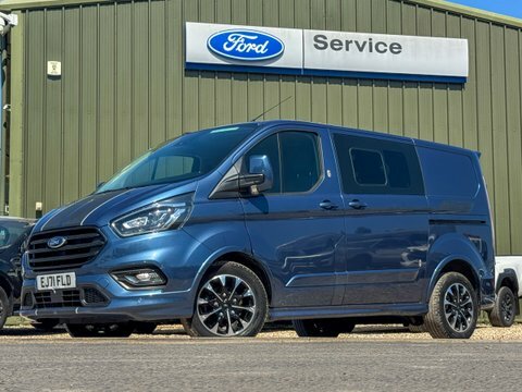 Ford Transit Custom Crew Cab Blue #2
