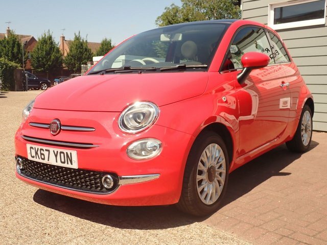 Fiat 500 1.2 Lounge Hatchback Pink #2