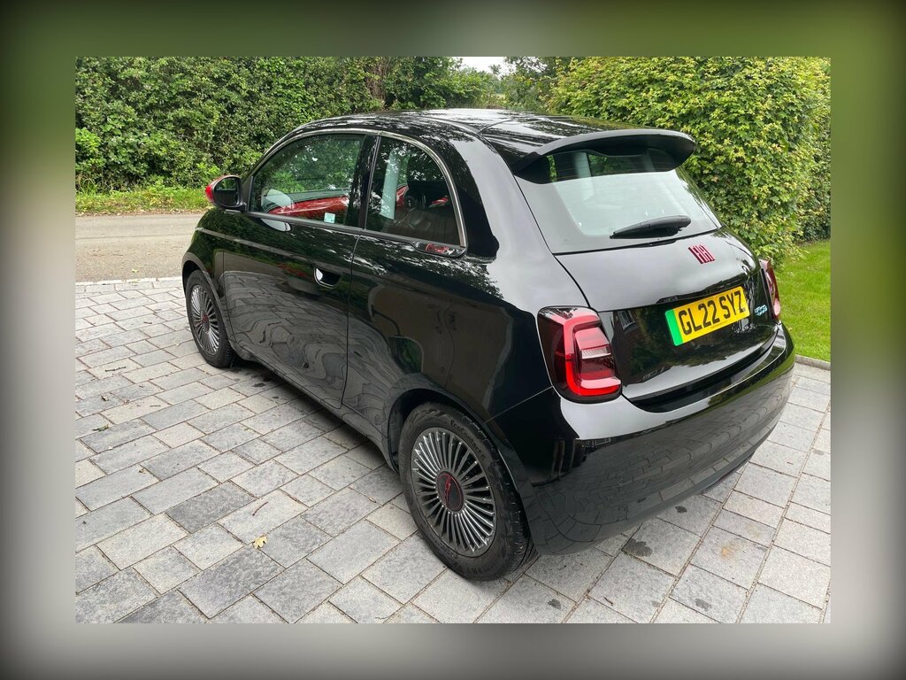 Fiat 500E 42Kwh Red Black #3