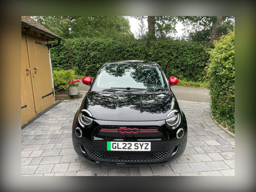 Fiat 500E 42Kwh Red Black #5