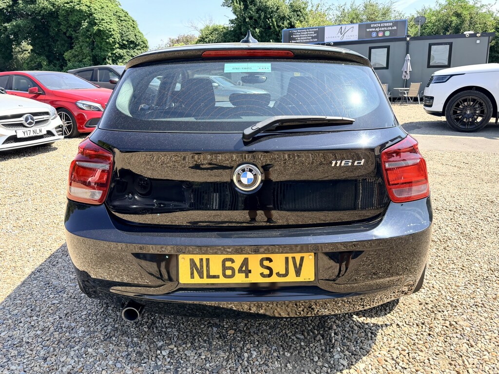 BMW 1 Series 2.0 116D Sport 5-Door Black #4