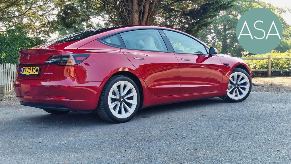 Tesla Model 3 Saloon Dual Motor Long Range Saloon MT70YGW Red #2