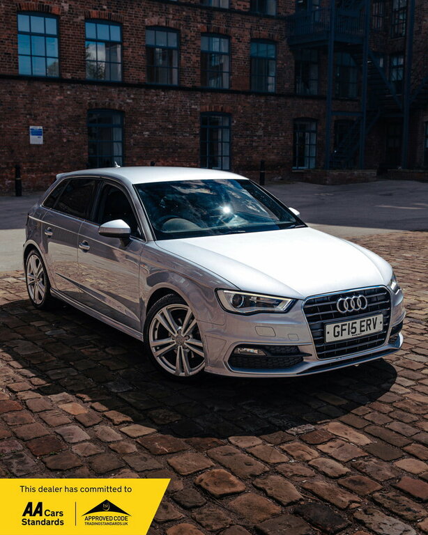Audi A3 1.6 Tdi S Line Sportback Euro 6 Silver
