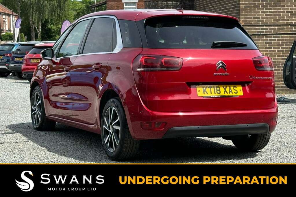 Citroen C4 SpaceTourer Mpv 1.6 Bluehdi Flair Red 2018 2018 Red #3