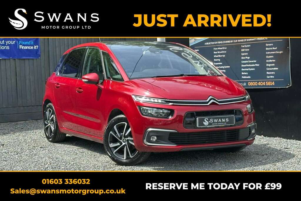 Citroen C4 SpaceTourer Mpv 1.6 Bluehdi Flair Red 2018 2018 Red