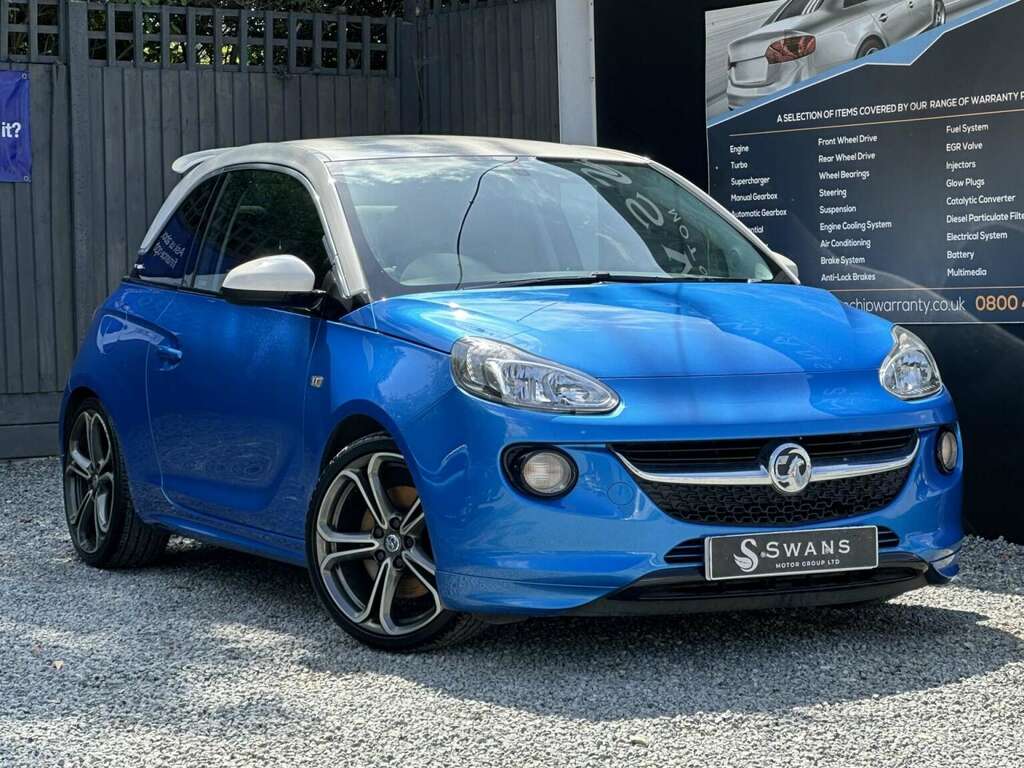 Vauxhall Adam Hatchback 1.4 I Turbo S Blue 2017 2 VE67CZW Blue #4