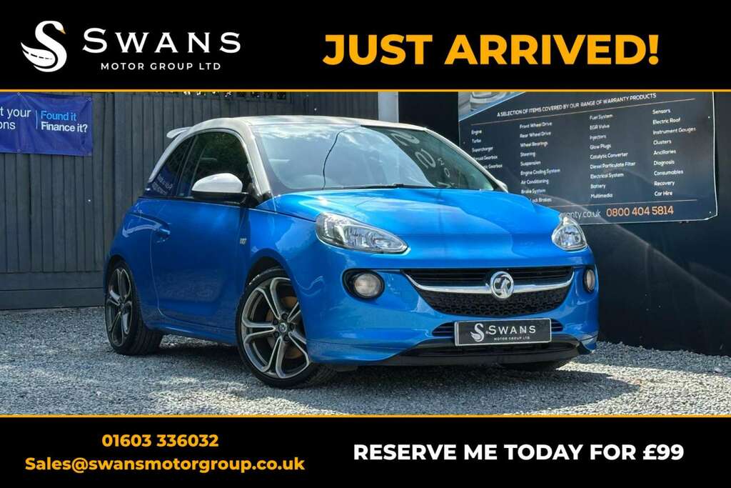 Vauxhall Adam Hatchback 1.4 I Turbo S Blue 2017 2 Blue