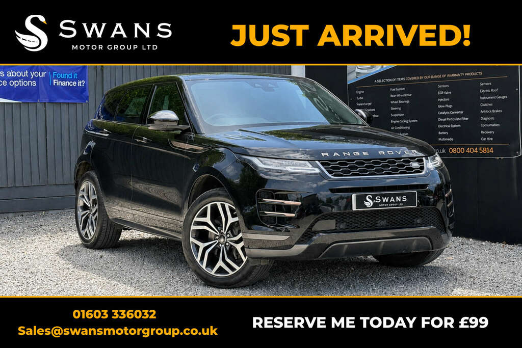 Land Rover Range Rover Evoque Suv 2.0 P200 Mhev R-dynamic Hse 202069 PGZ3733 Black