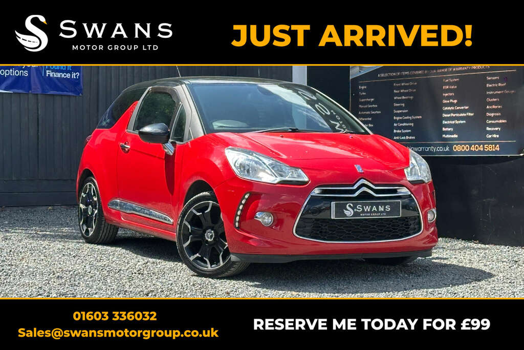 Citroen DS3 Hatchback 1.6 E-hdi Airdream Dstyle Plus 201262 Red
