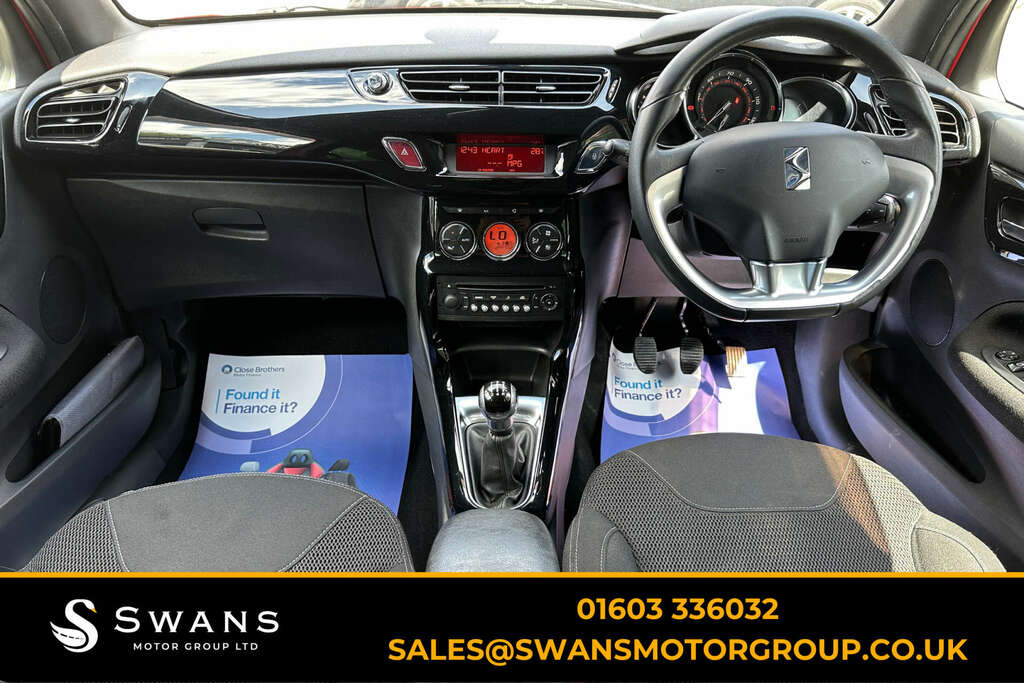 Citroen DS3 Hatchback 1.6 E-hdi Airdream Dstyle Plus 201262 AO62GXY Red #2
