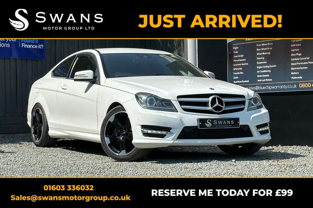 Mercedes-Benz C Class Coupe 2.1 C220 Cdi Amg Sport Edition Coupe Die White