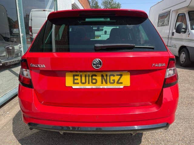 Skoda Fabia 1.4 Tdi Monte Carlo Estate Dsg Euro 6 Red #4