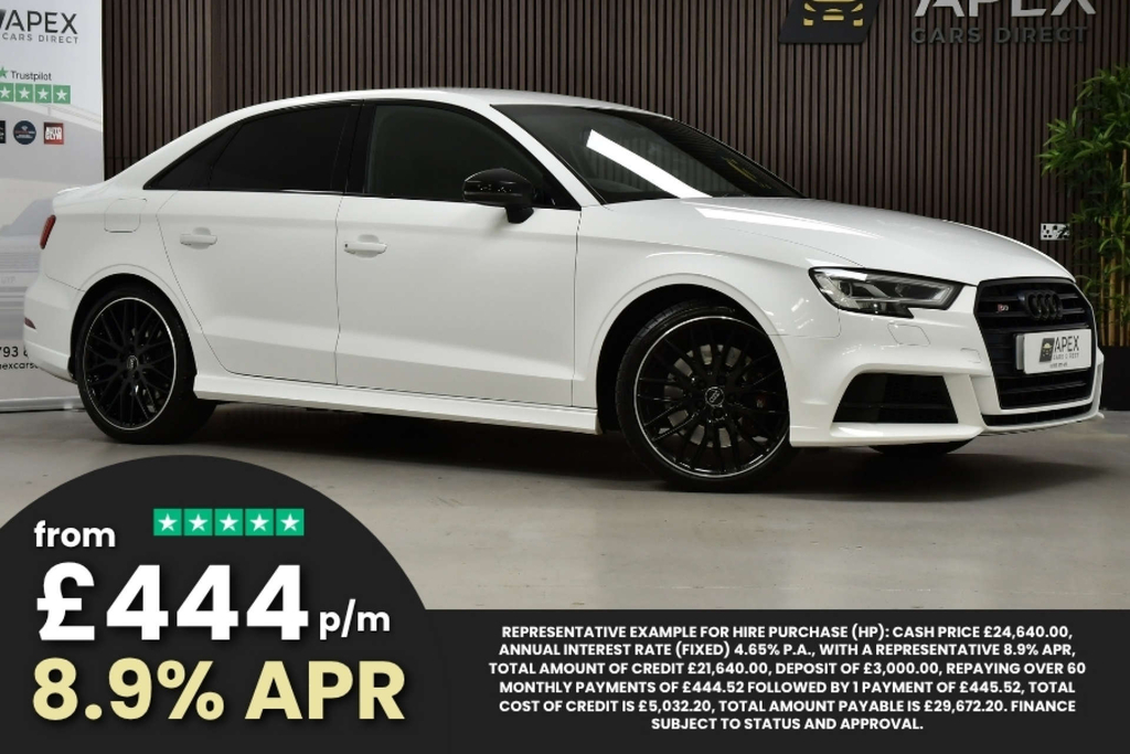 Audi S3 Tfsi Black Edition Saloon S Tronic Quattro White