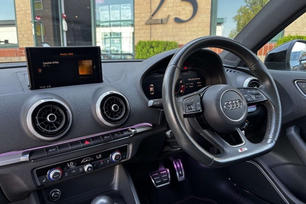 Audi S3 Tfsi Black Edition Saloon S Tronic Quattro LA69CPU White #2
