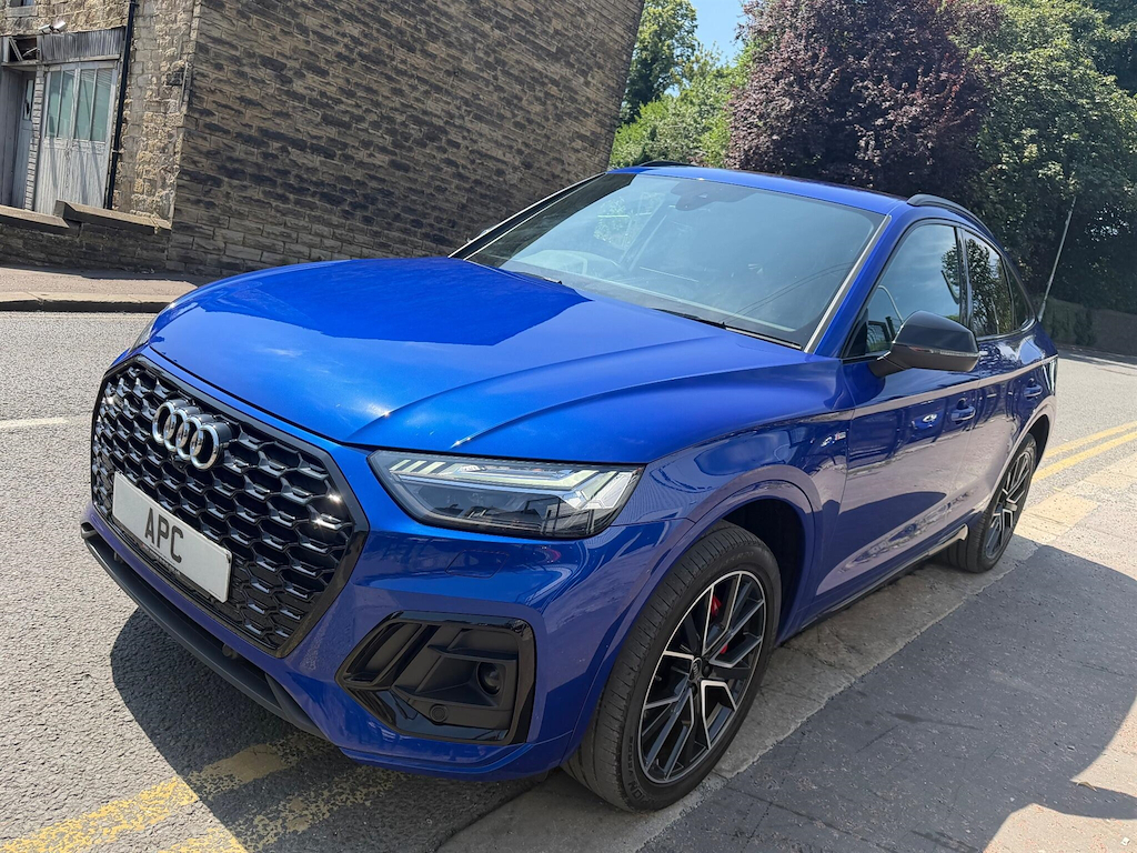Audi Q5 2.0 Tfsi 45 S Line Sportback S Tronic Quattro Euro SW71ORF Blue #3