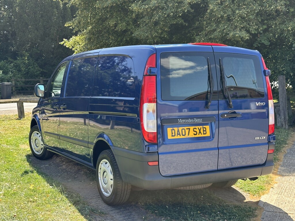 Mercedes-Benz Vito 2007 2.1 115Cdi Dualiner Basic Compact Panel Van S Black #3