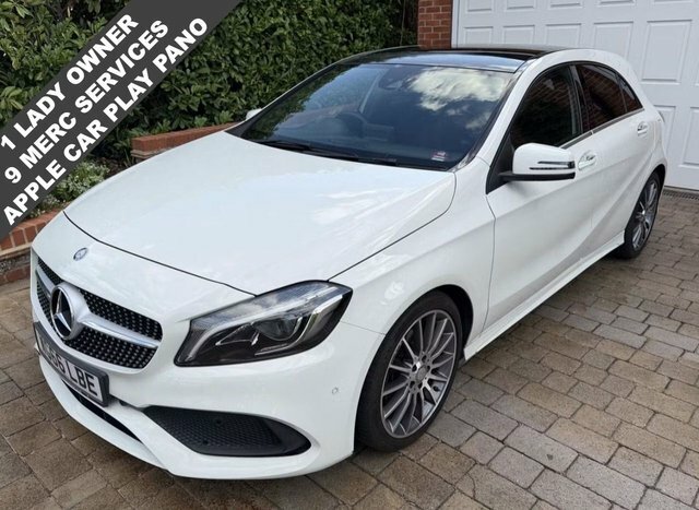 Mercedes-Benz A Class 1.6 A160 Amg Line Premium Plus Panoramic Hatchba White