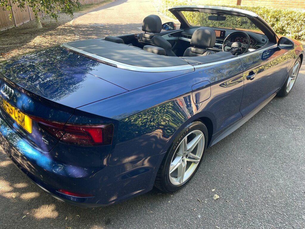 Audi A5 2.0 Tdi S Line Convertible S Tronic Eur Blue #5