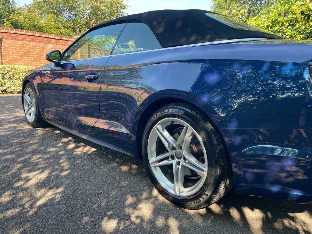 Audi A5 2.0 Tdi S Line Convertible S Tronic Eur Blue #4