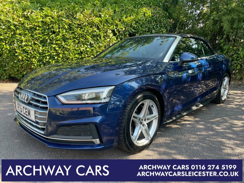 Audi A5 2.0 Tdi S Line Convertible S Tronic Eur Blue