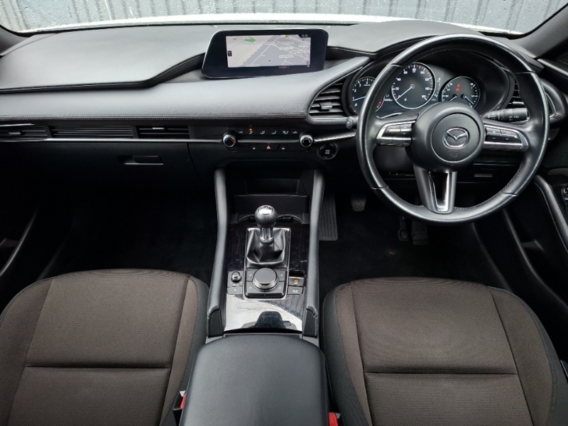 Mazda 3 2.0 E-skyactiv G Mhev Se-l SK72YMW White #3
