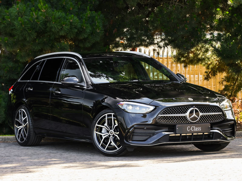 Mercedes-Benz C Class C200 Amg Line Premium Pan Roof 9G-tronic Black
