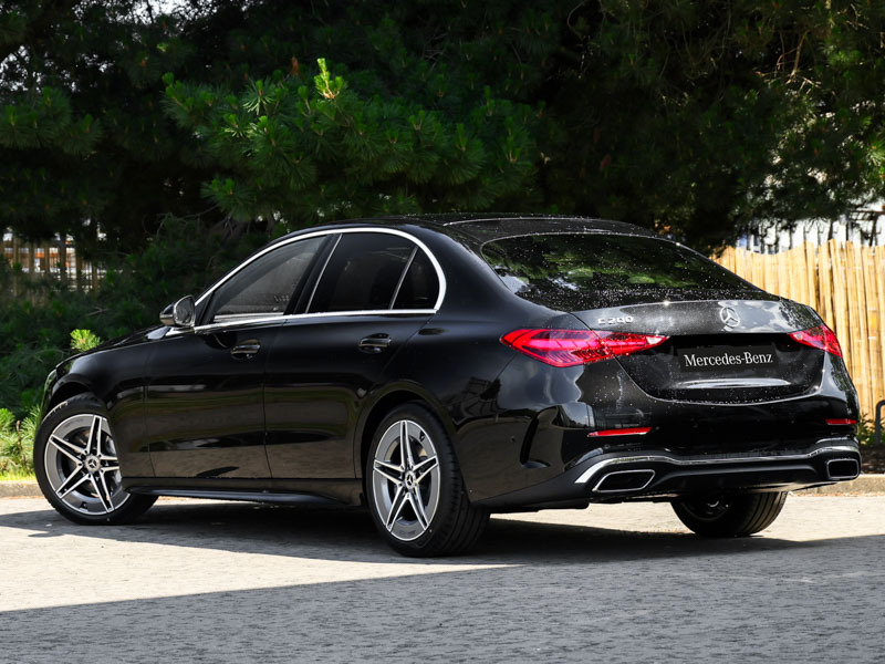 Mercedes-Benz C Class C200 Amg Line 9G-tronic Black #2