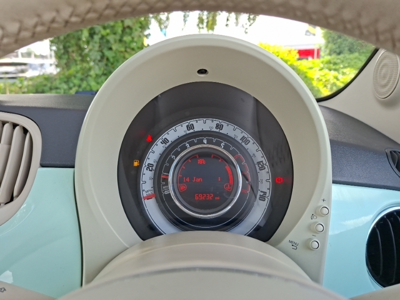 Fiat 500 1.2 Pop Hatchback Euro 6 Ss White #17