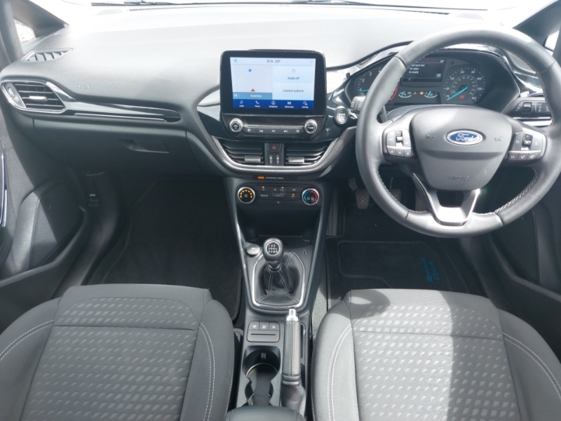 Ford Fiesta 1.0 Ecoboost Hybrid Mhev 125 Titanium SD70KCX White #3