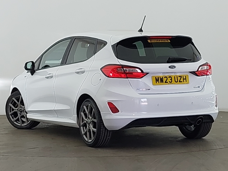 Ford Fiesta 1.0 Ecoboost Hybrid Mhev 125 St-line MW23UZH White #2