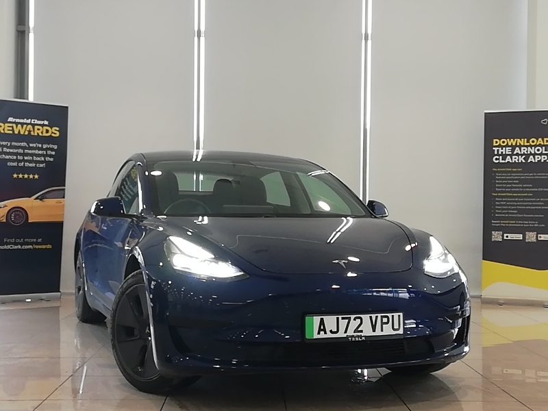 Tesla Model 3 Rwd 4dr Auto AJ72VPU Blue